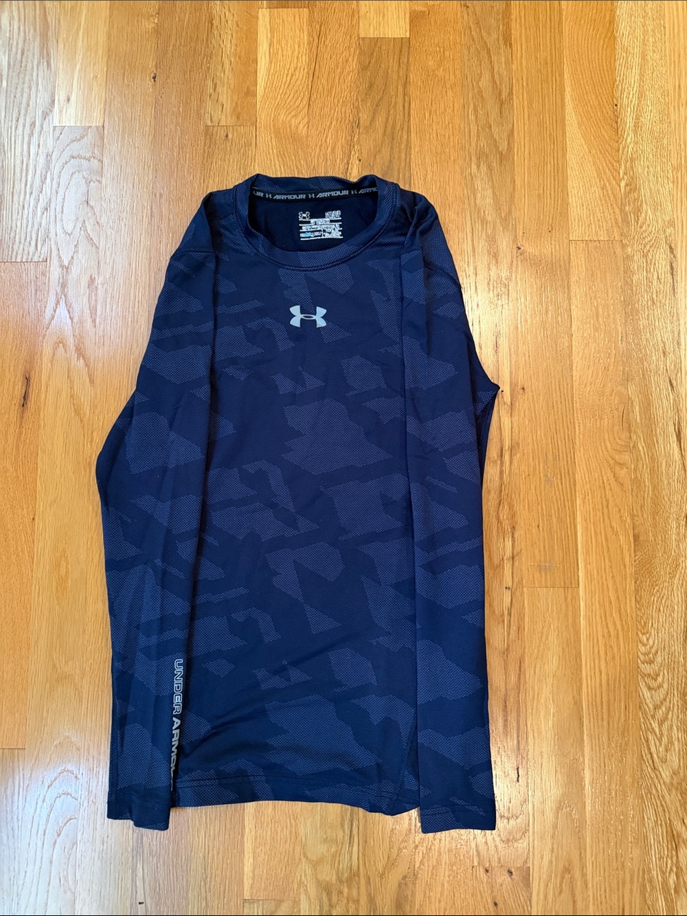 Under Armour Dark Blue Camo Performance Long Sleeve Top